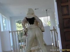 素人, デカチン, 黒人, 巨乳な, チン, 異人種間, 自然山雀, フェラする