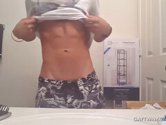 Amateur, Tir de sperme, Queue, Branlette thaïlandaise, Douche, Webcam