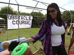 school stunners hazing in lesbo foursome