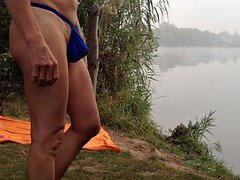 Ass, Beach, Outdoor, Public, Toys, Voyeur