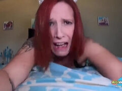 Leie, Erstaunlich, Grosser arsch, Blasen, Spermaladung, Selbstgemacht, Pov, Rotschopf