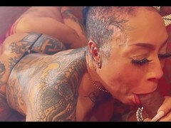 Big black cock, sloppy blowjob, guyanese indian