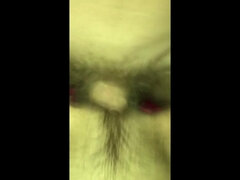A closeup look in fucking and and cumming on babysitters hairy cunt