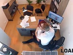 Paar, Hd, Büro, Rotschopf, Verführt, Titten