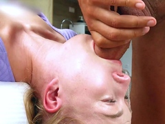 Blonde, Sucer une bite, Bâillonner, Hd, Pov, Adolescente