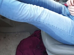 Amateur, Blonde, Britannique, Voiture, Fétiche, Hd, Jeans, Pisser