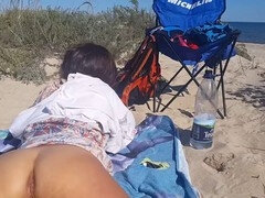 Romantic sex, hairy pussy fuck, wild beach