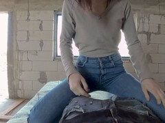 Group sex fun at construction site - Romanian babe sassytiff pleasures multiple partners