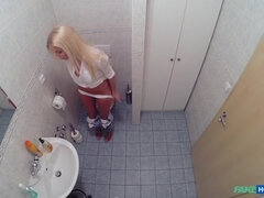 Amateur, Cuarto de baño, Mamada, Tetona, Corrida, Médico, Uniforme, Voyeur