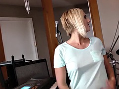 Anal, Blonde, Éjaculation interne, Rasée