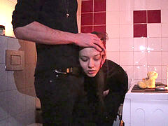 servant tramp GETS REAL hardcore FOR CHEATING DURING BLACKOUT-CREAMPIE
