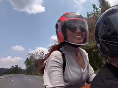 素人, デカチン, フェラチオ, 彼女, 手コキする, ハメ撮り, 馬乗り, タイ
