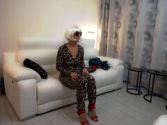 Belgian Amateur Wife Kmarcouple Dominates Husband in Femdom Cuckold Humiliation with Chastity Cage