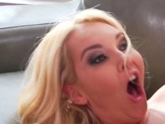 ブロンド, フェラチオ, 巨乳な, 汚れた　, 顔射, オマンコ, のぞき, 濡れ