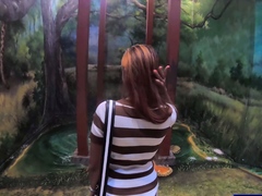 Big ass Thai GF museum visit and fuck