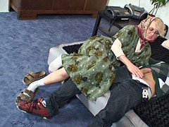 Blonde, Blowjob, Granny, Hardcore