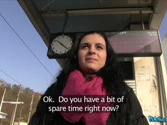 Amateur, Brunette, Car, Handjob, Money, Outdoor, Reality, Train