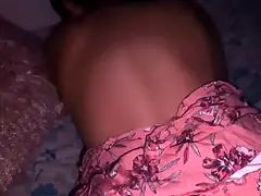 Saturday visit to the big-bootied single mom, she's waiting for me without panties