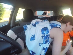 Redhead slut Zara Durose gets properly fucked in the car