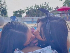 素人, フェラチオ, ハードコア, レズビアン, 公共, 三人