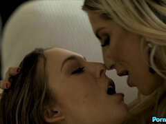Hot Stepmom Ashley Fires Eats Her Daughter 'Lily Larimar's' Pussy