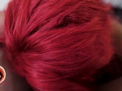 Enthousiasteling, Mooie dikke vrouwen, Grote kont, Grote mammen, Zwart, Pijpbeurt, Diep in de keel, Orgasme