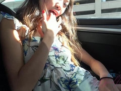 Doigter, Exhib, Petite amie, De plein air, Culottes ou slips, Pov, Chatte, Jupe