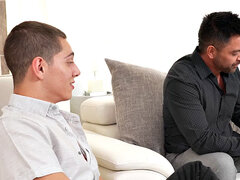 Mesmerized twink fucked in BDSM by therapist after session