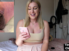 SPH solo British babe talks dirty about small dicks