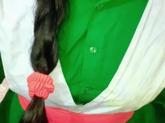 Desi Girl in Uniform Teases Lover - POV Doggy Style Sex Part 1