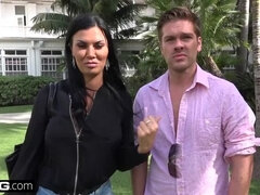 Jasmine Jae brings her boy toy along for a POV fucking