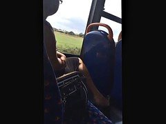 Amateur, Fetiche de pies, Medias largas, Tren, Voyeur