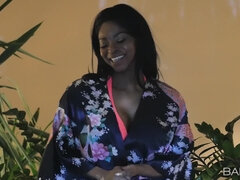 Katie's Sanctuary Part 3 - busty ebony mom Jasmine Webb fucked in pool by BWC stud