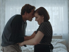 Américain, Chambre à dormir, Gros seins, Brunette brune, Famille, Léchez, Seins naturels, Chatte