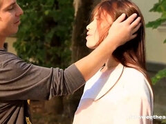 18 jaar, Stel, Vies, Vingeren, Harig, Onschuldig, Natuurlijke tieten, Tiener