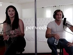 18, フェラチオ, 茶髪の, 女, Hd, なめる, オマンコ, 息子