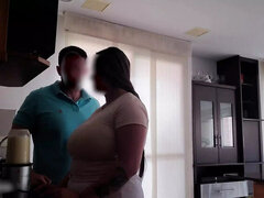 Huge Natural Tits Latina Maid Gets Her Big Boobs Pulled Out - Part 3