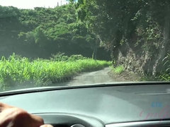 素人, ビキニ, フェラチオ, 彼女, 手コキする, 小柄, 公共, オッパイの