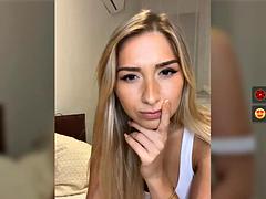 StracciaStella show her VS thong masturbate and tits