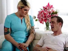 アナル, お尻, ブロンド, ぽちゃ, 医者, 下着, 看護婦, シーメール