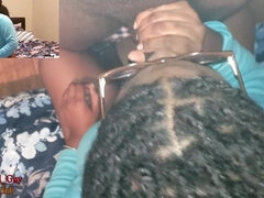 Hard Backshots and Thick Cum Facial Ending For Teen Freak During Quarantine - Ebony