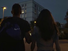 素人, 美女, デカパイ, 公共, オッパイの