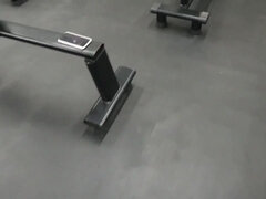 Big tits shemale fucked in the gym