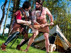 デカ尻, デカパイ, フェラチオ, バック, 女 人男 人, 淫乱熟女, 三人, オッパイの