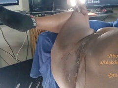 アフリカ人, アメリカ人, ぽっちゃり, デカ尻, 黒人, 中出し, イく瞬間, 自家製