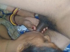 Young desi village girl Sonam offers oral pleasure to older men