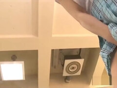 アジア人, フェラチオ, 茶髪の, カワイイ, チン, オーガズム, 放尿, 教師