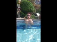 Leie, Frau, Hd, Latina, Masturbation, Orgasmus, Öffentlich, Rotschopf