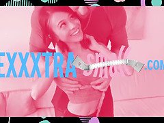 Grosse bite, Sucer une bite, Attrapée, Hd, Rousse roux, Criant, Adolescente, Nénés