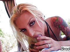 Brooke Brand Gets torn up While She Sun Tans